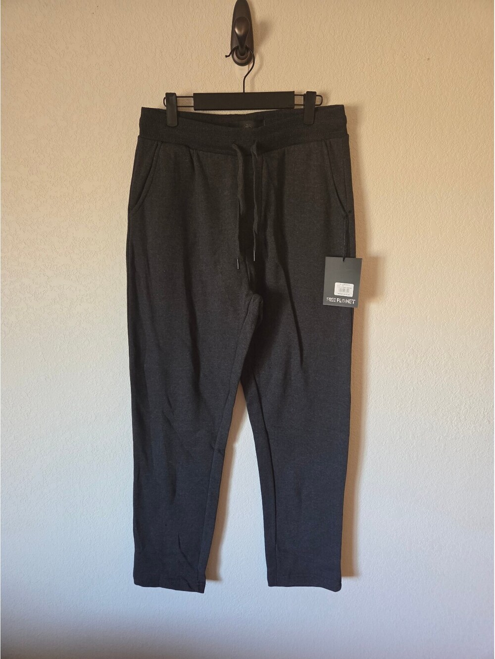 Free Planet Men's Charcoal Heather Jogger Sweatpants Size M